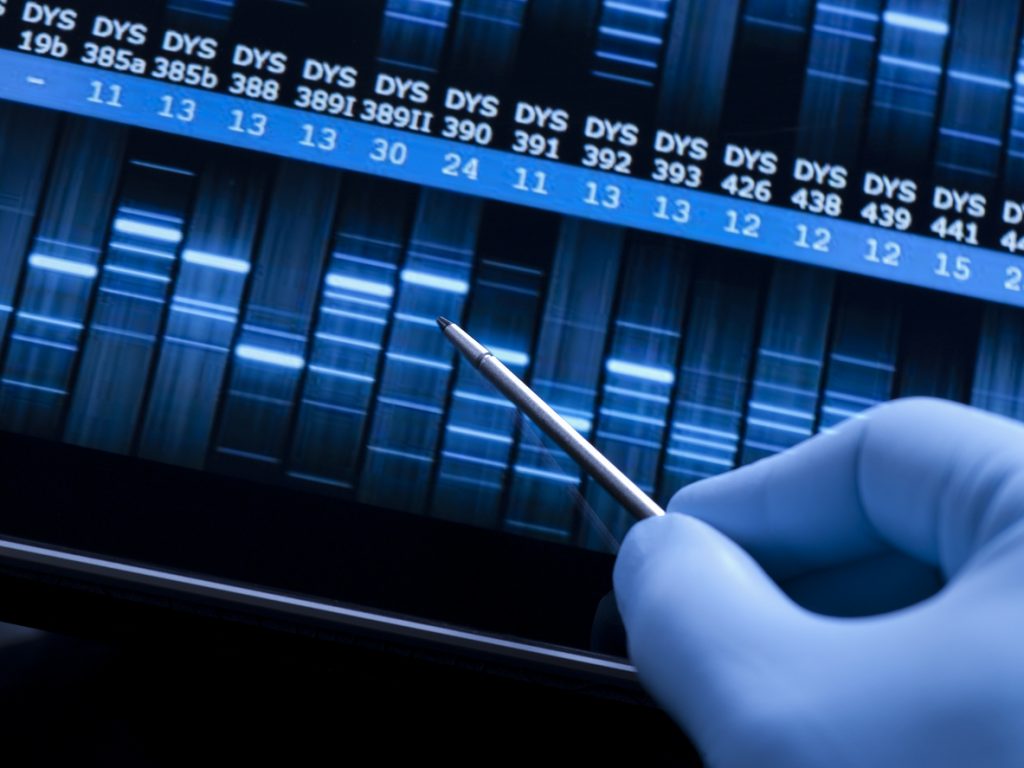 Genetic research in the laboratory