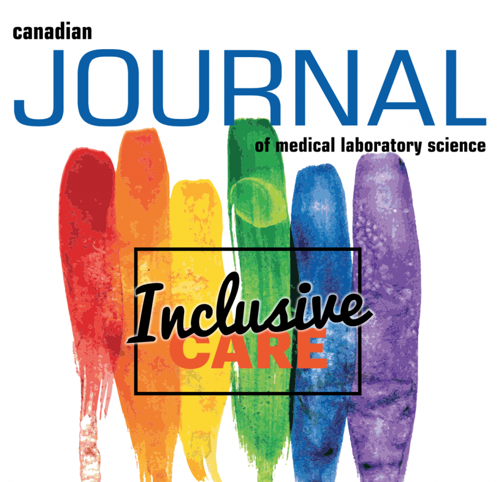 image depicting rainbow colours for story on gender identity and the medical lab 